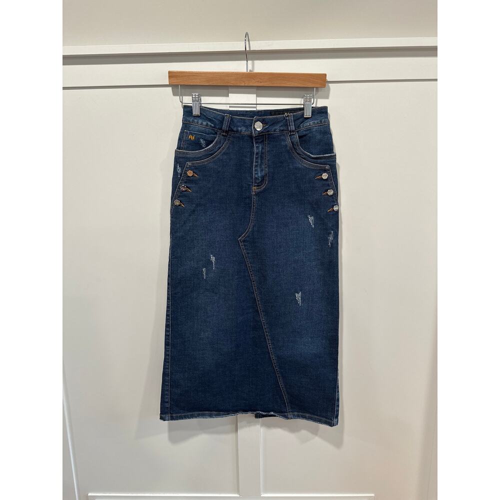 Alvin Valley Bouvier Denim Jean Skirt Size 40